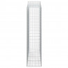 Kosze gabionowe, 8 szt, 200x50x200/220 cm, galwanizowane żelazo