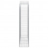 Kosze gabionowe, 11 szt, 200x50x220/240cm, galwanizowane żelazo