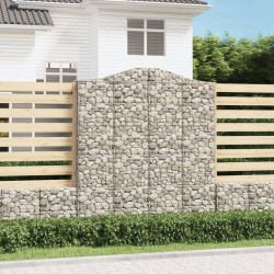 Kosze gabionowe, 20 szt, 200x50x220/240cm, galwanizowane żelazo