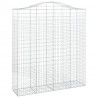 Kosze gabionowe, 20 szt, 200x50x220/240cm, galwanizowane żelazo
