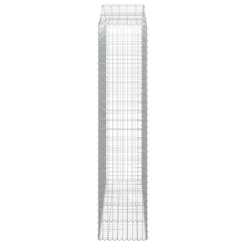 Kosze gabionowe, 30 szt, 200x50x220/240cm, galwanizowane żelazo