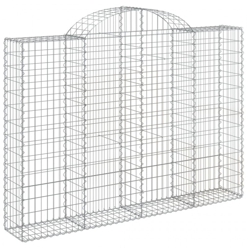 Kosze gabionowe, 40 szt, 200x30x140/160cm, galwanizowane żelazo