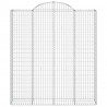 Kosze gabionowe, 18 szt, 200x50x220/240cm, galwanizowane żelazo