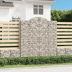 Kosze gabionowe, 20 szt, 200x50x220/240cm, galwanizowane żelazo