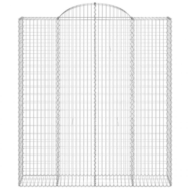 Kosze gabionowe, 20 szt, 200x50x220/240cm, galwanizowane żelazo
