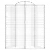 Kosze gabionowe, 20 szt, 200x50x220/240cm, galwanizowane żelazo