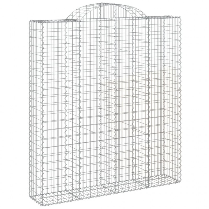 Kosze gabionowe, 25 szt, 200x50x220/240cm, galwanizowane żelazo