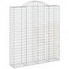 Kosze gabionowe, 25 szt, 200x50x220/240cm, galwanizowane żelazo