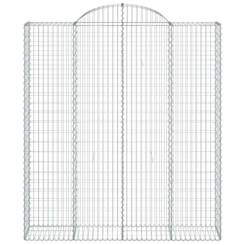 Kosze gabionowe, 25 szt, 200x50x220/240cm, galwanizowane żelazo