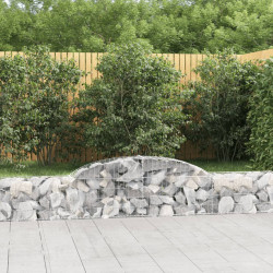 Kosze gabionowe, 25 szt., 300x30x40/60 cm, galwanizowane żelazo