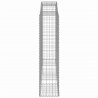 Kosze gabionowe, 12 szt, 300x50x200/220cm, galwanizowane żelazo