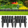 Obrzeża trawnikowe, 36 szt., antracytowe, 10 m, PP