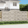 Kosze gabionowe, 25 szt, 400x30x180/200cm, galwanizowane żelazo