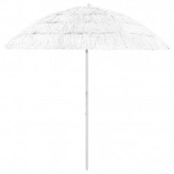 Parasol plażowy w hawajskim stylu, biały, 240 cm