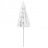 Parasol plażowy w hawajskim stylu, biały, 240 cm