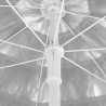 Parasol plażowy w hawajskim stylu, biały, 240 cm