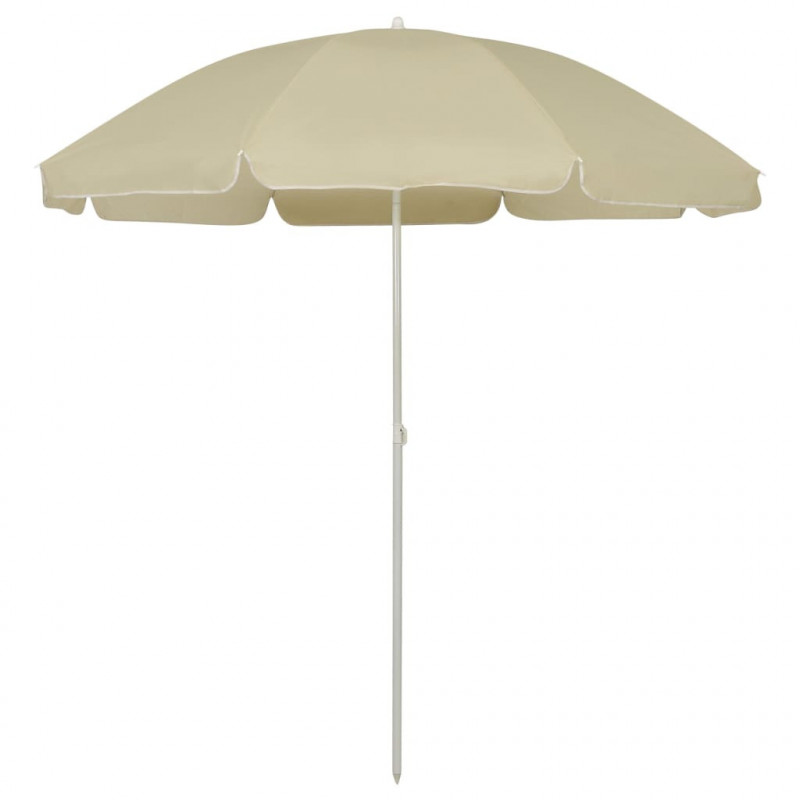 Parasol plażowy, piaskowy żółty, 240 cm