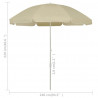 Parasol plażowy, piaskowy żółty, 240 cm