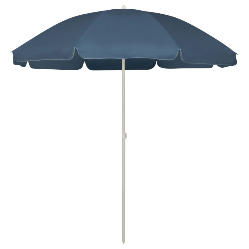 Parasol plażowy, niebieski, 240 cm