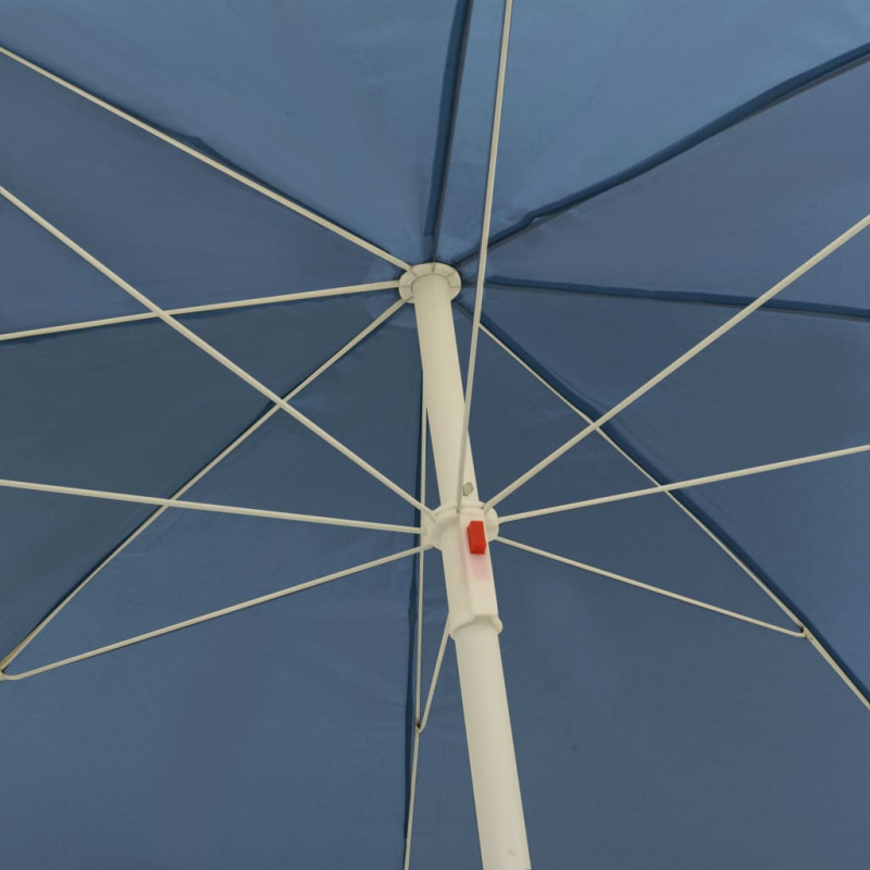 Parasol plażowy, niebieski, 240 cm