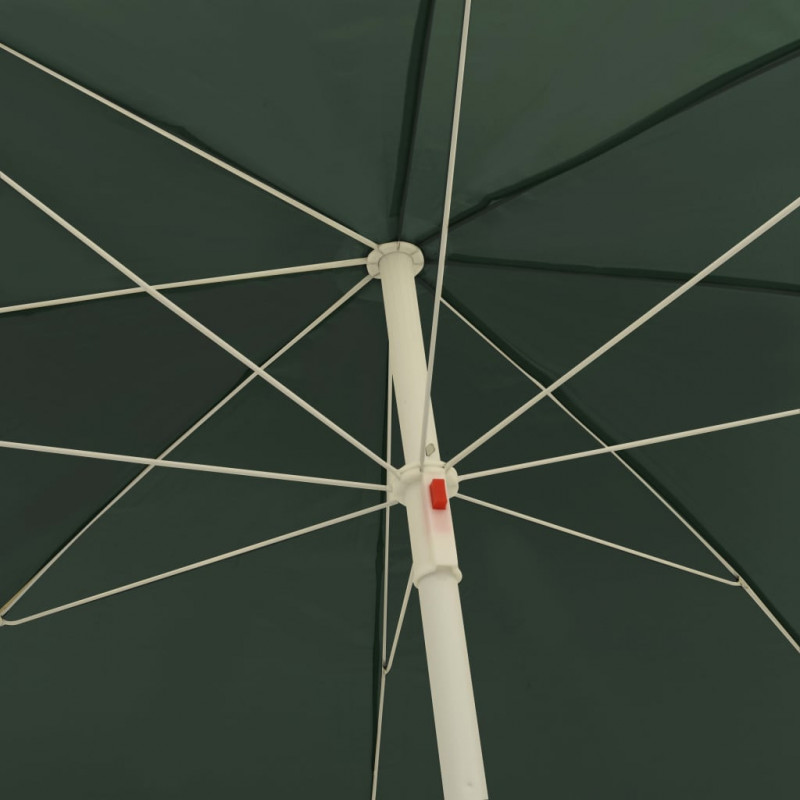 Parasol plażowy, zielony, 240 cm