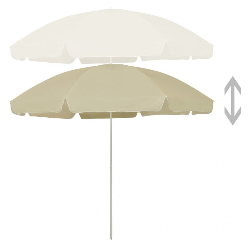 Parasol plażowy, piaskowy żółty, 300 cm
