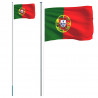 Flaga Portugalii z masztem, 6,08 m, aluminium
