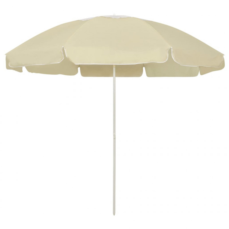 Parasol plażowy, piaskowy żółty, 240 cm