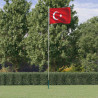 Flaga Turcji z masztem, 6,08 m, aluminium