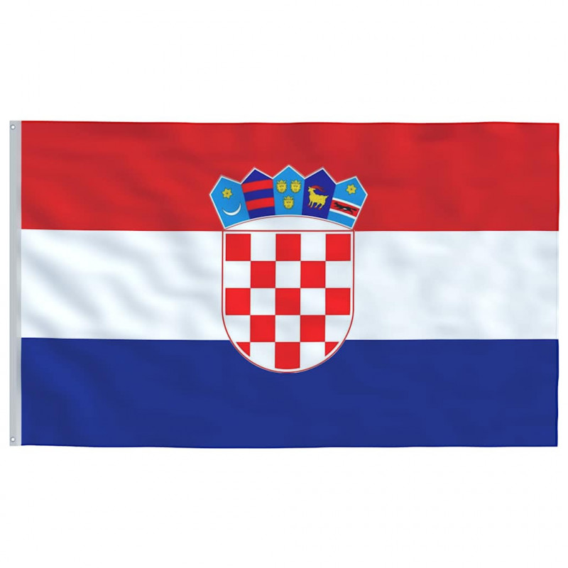 Flaga Chorwacji z masztem, 5,5 m, aluminium