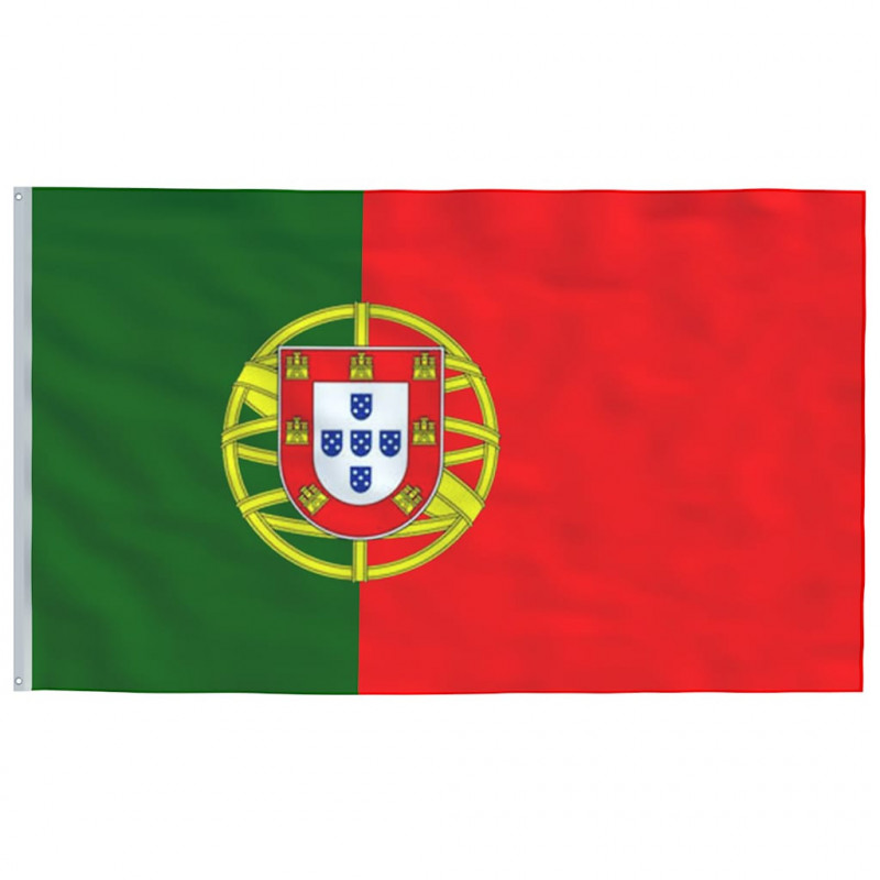 Flaga Portugalii z masztem, 5,5 m, aluminium