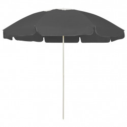 Parasol plażowy, antracytowy, 240 cm