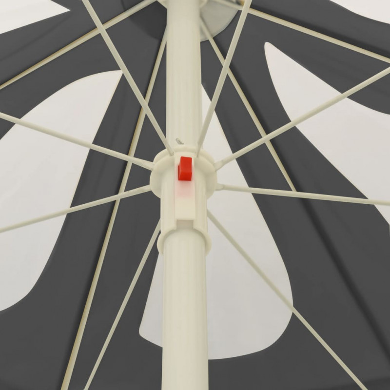 Parasol plażowy, antracytowy, 240 cm