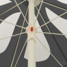 Parasol plażowy, antracytowy, 240 cm