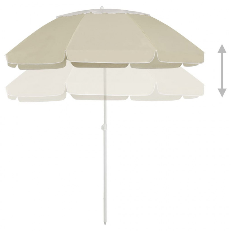 Parasol plażowy, piaskowy żółty, 300 cm