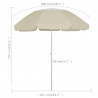Parasol plażowy, piaskowy żółty, 300 cm