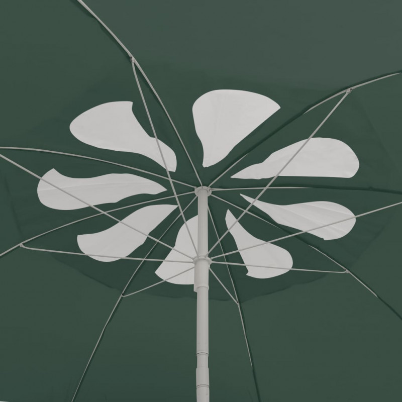 Parasol plażowy, zielony, 300 cm