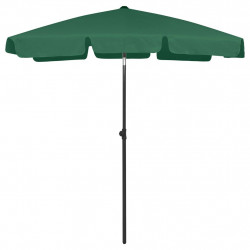 Parasol plażowy, zielony, 180x120 cm