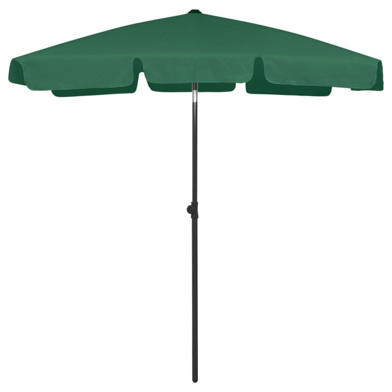 Parasol plażowy, zielony, 180x120 cm