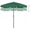 Parasol plażowy, zielony, 180x120 cm