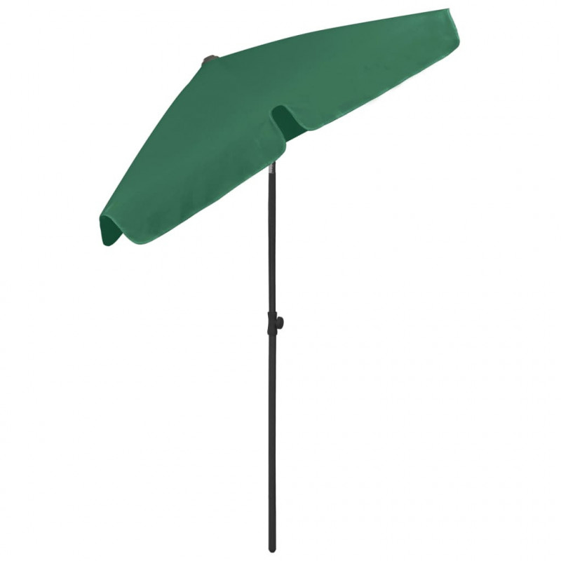 Parasol plażowy, zielony, 180x120 cm