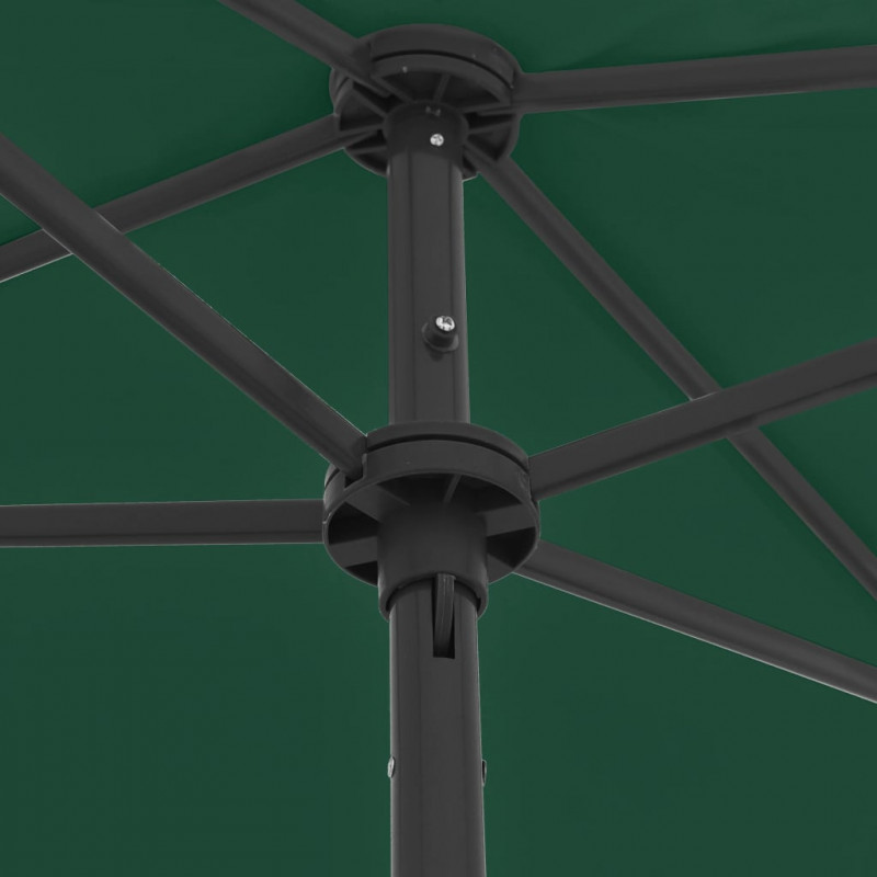 Parasol plażowy, zielony, 180x120 cm