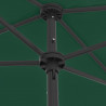 Parasol plażowy, zielony, 180x120 cm
