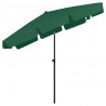 Parasol plażowy, zielony, 200x125 cm