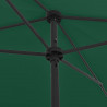 Parasol plażowy, zielony, 200x125 cm