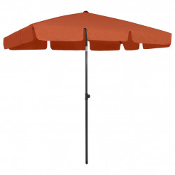 Parasol plażowy, terakota, 200x125 cm