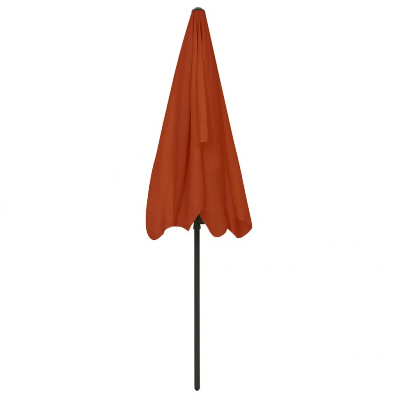 Parasol plażowy, terakota, 200x125 cm
