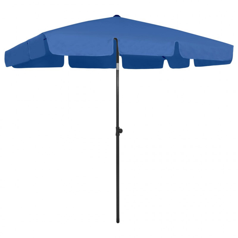 Parasol plażowy, niebieski, 200x125 cm