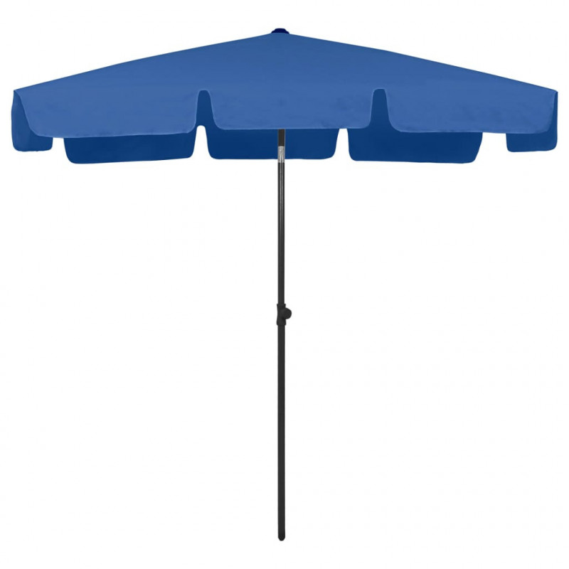 Parasol plażowy, niebieski, 200x125 cm