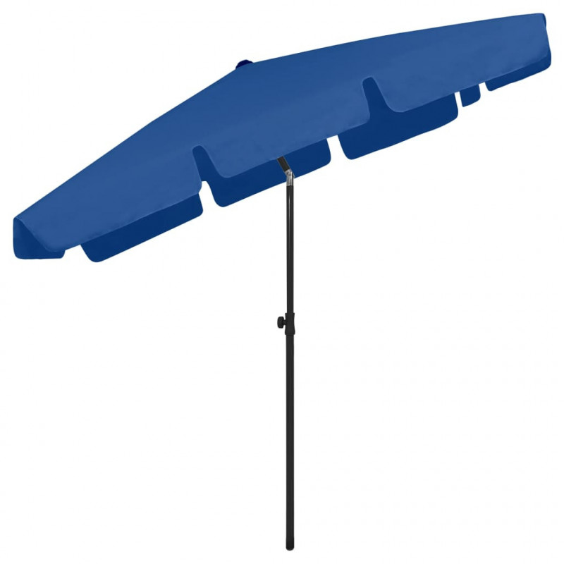 Parasol plażowy, niebieski, 200x125 cm